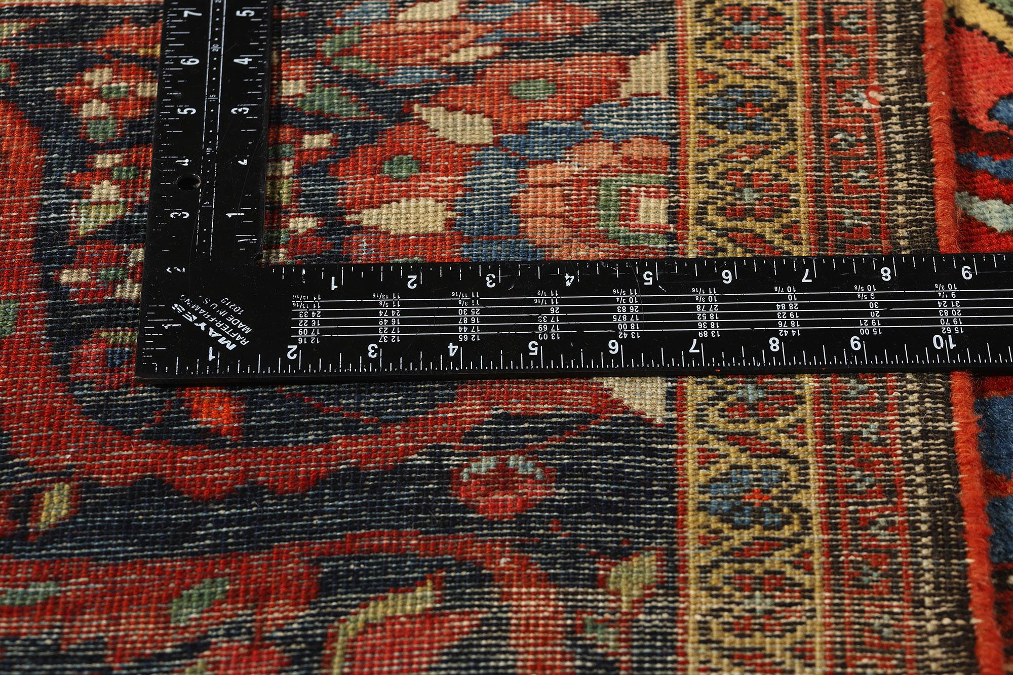 Wool Antique Persian Sarouk Farahan Rug For Sale