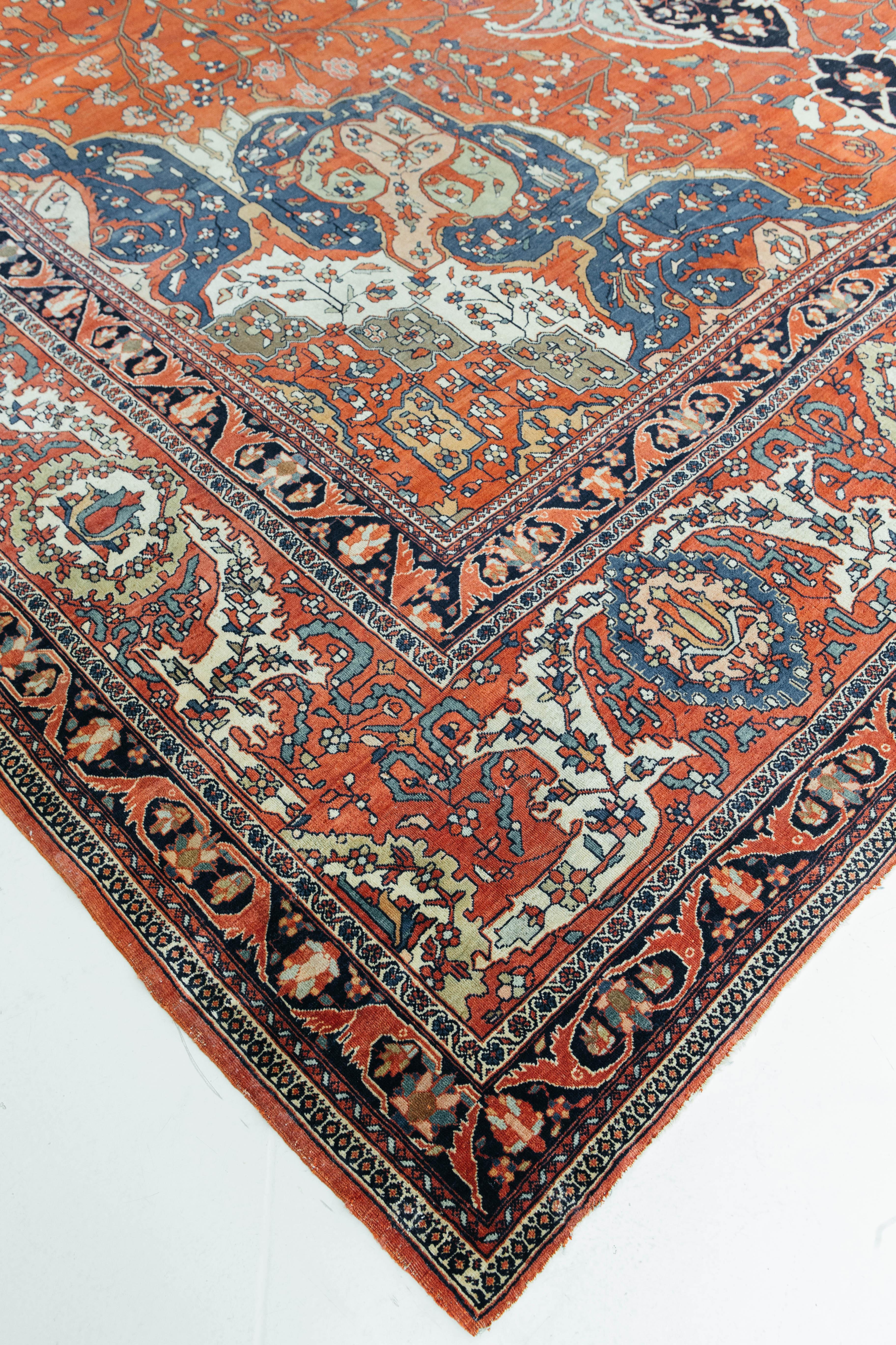 Antiker persischer Sarouk-Farahan-Teppich (20. Jahrhundert) im Angebot