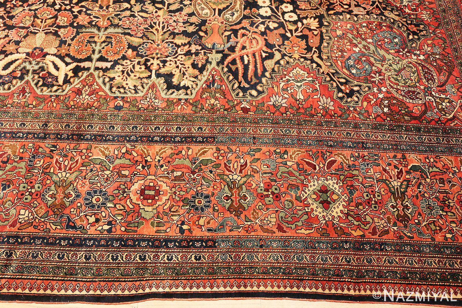 Wool Antique Persian Sarouk Farahan Rug. Size: 13 ft 4 in x 23 ft 10 in For Sale