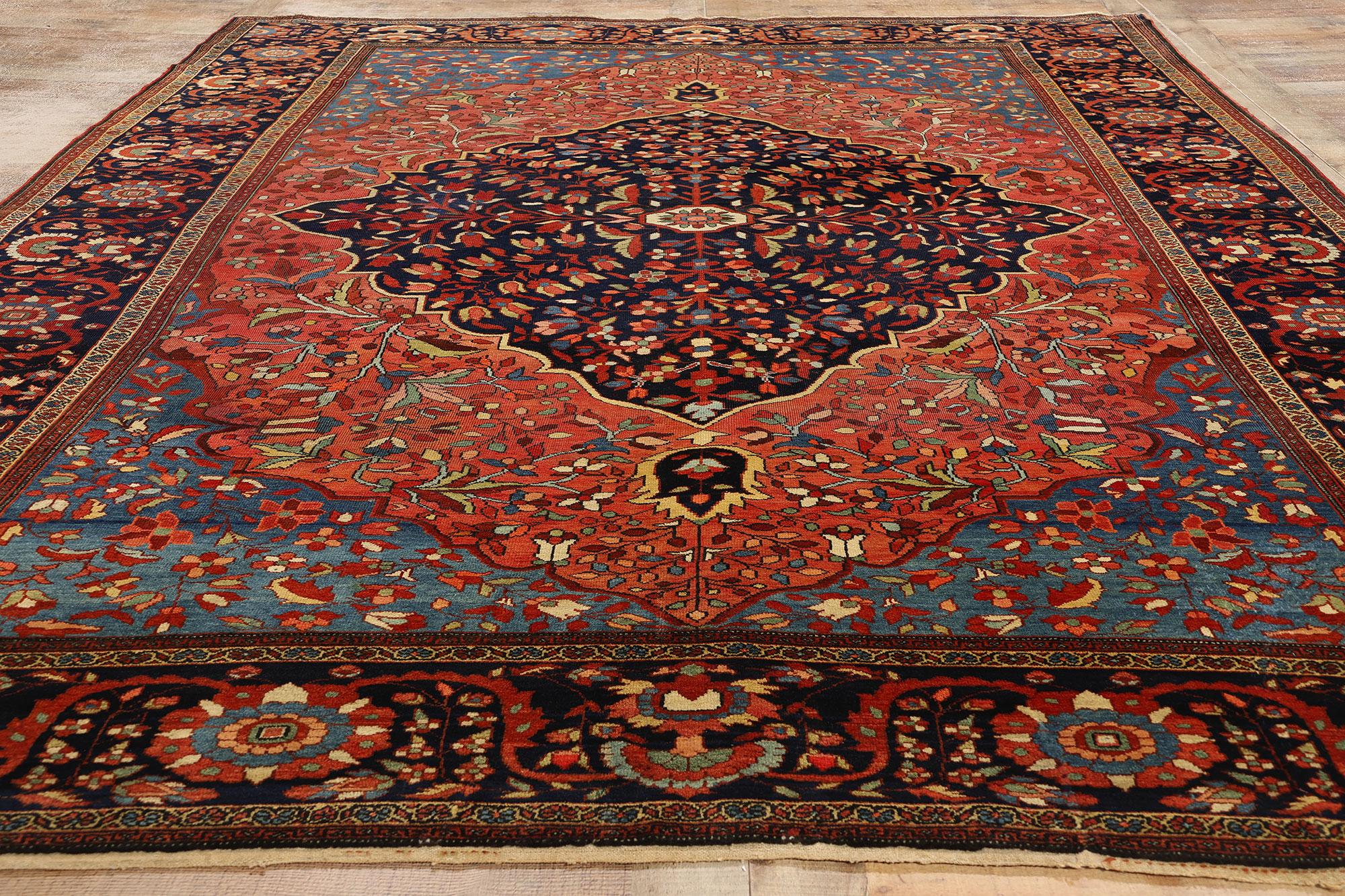 Antique Persian Sarouk Farahan Rug For Sale 2