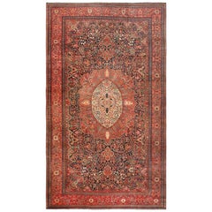 Oversized Antique Persian Sarouk Farahan Rug. Size: 13 ft 4 in x 23 ft 10 in
