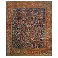 Antique 19th Century Persian Sarouk Farahan Carpet ( 14'3" x 17'2" - 434 x 523 )