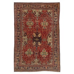 Antique Persian Sarouk Farahan Rug