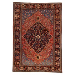 Antiker persischer Sarouk Farahan Teppich