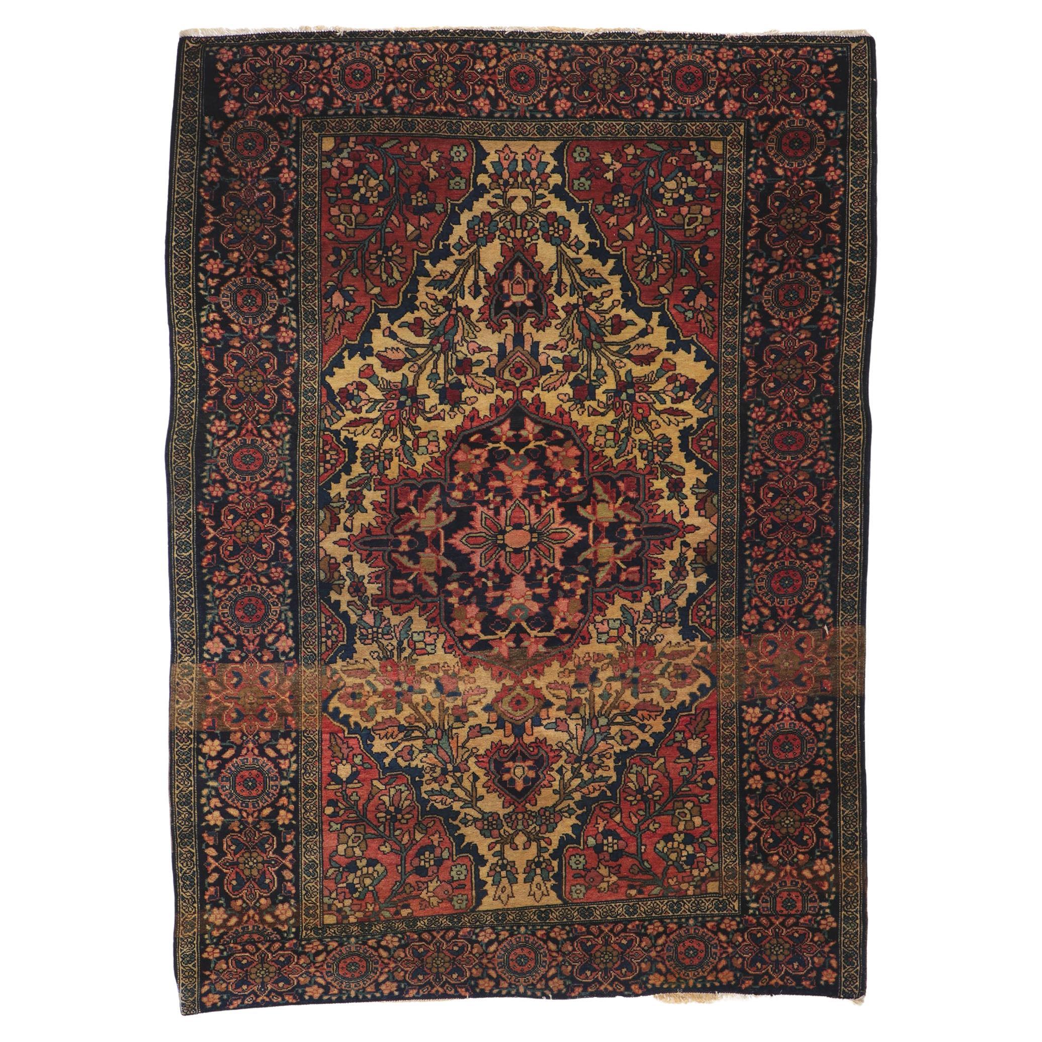 Tapis persan ancien Sarouk Farahan