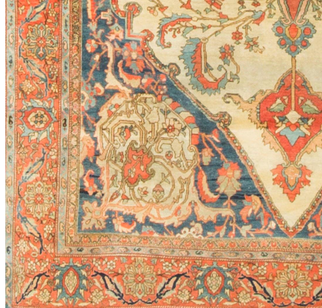Antique Persian Sarouk Feraghan Rug Carpet, circa 1900  6'6 x 9'10 For Sale 1