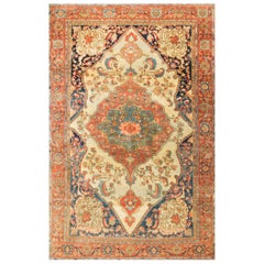 Antique Persian Sarouk Feraghan Rug Carpet, circa 1900  6'6 x 9'10