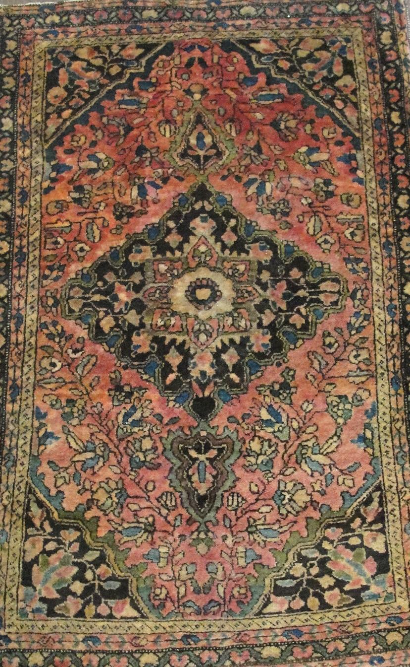 Wool Antique Persian Sarouk Feraghan Rug