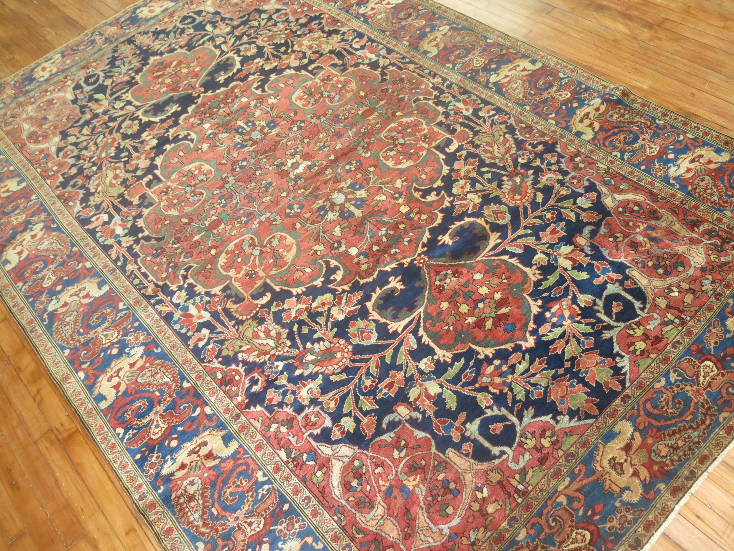 Ancien tapis persan ancien Sarouk Ferahan en vente 2