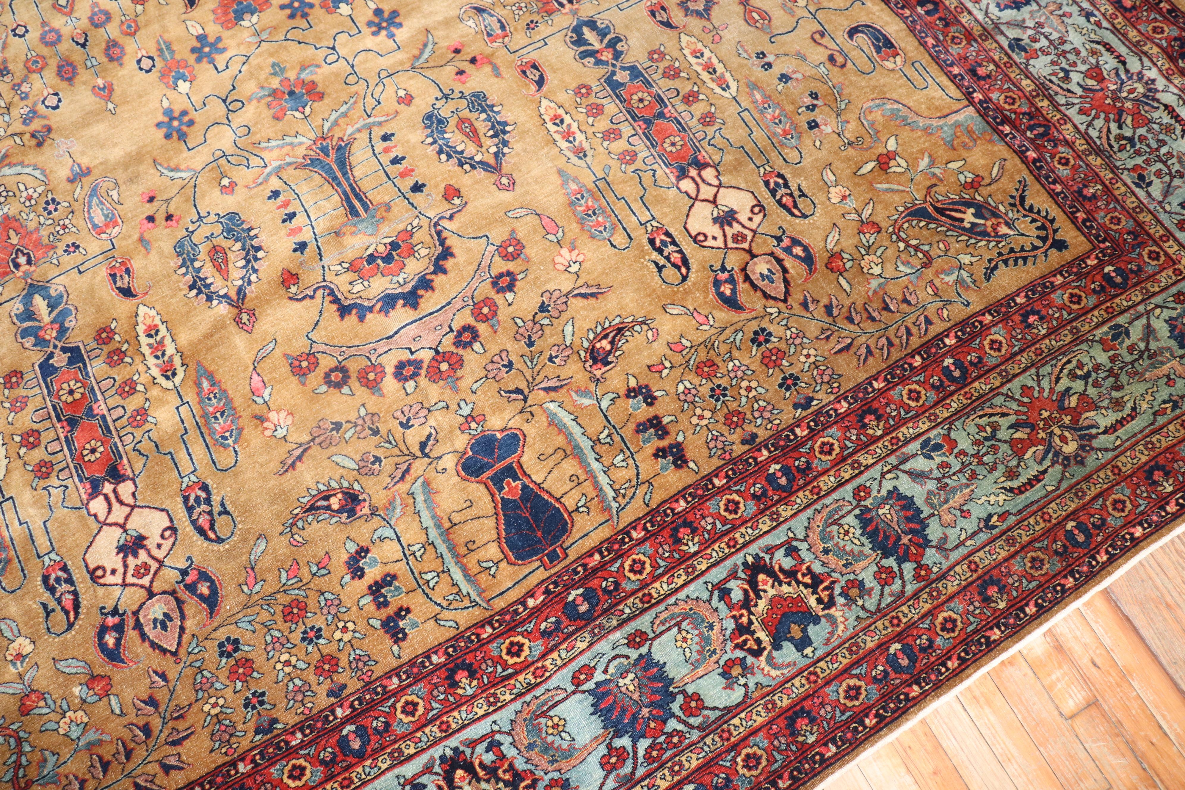 Antique Persian Sarouk Ferahan Rug 3