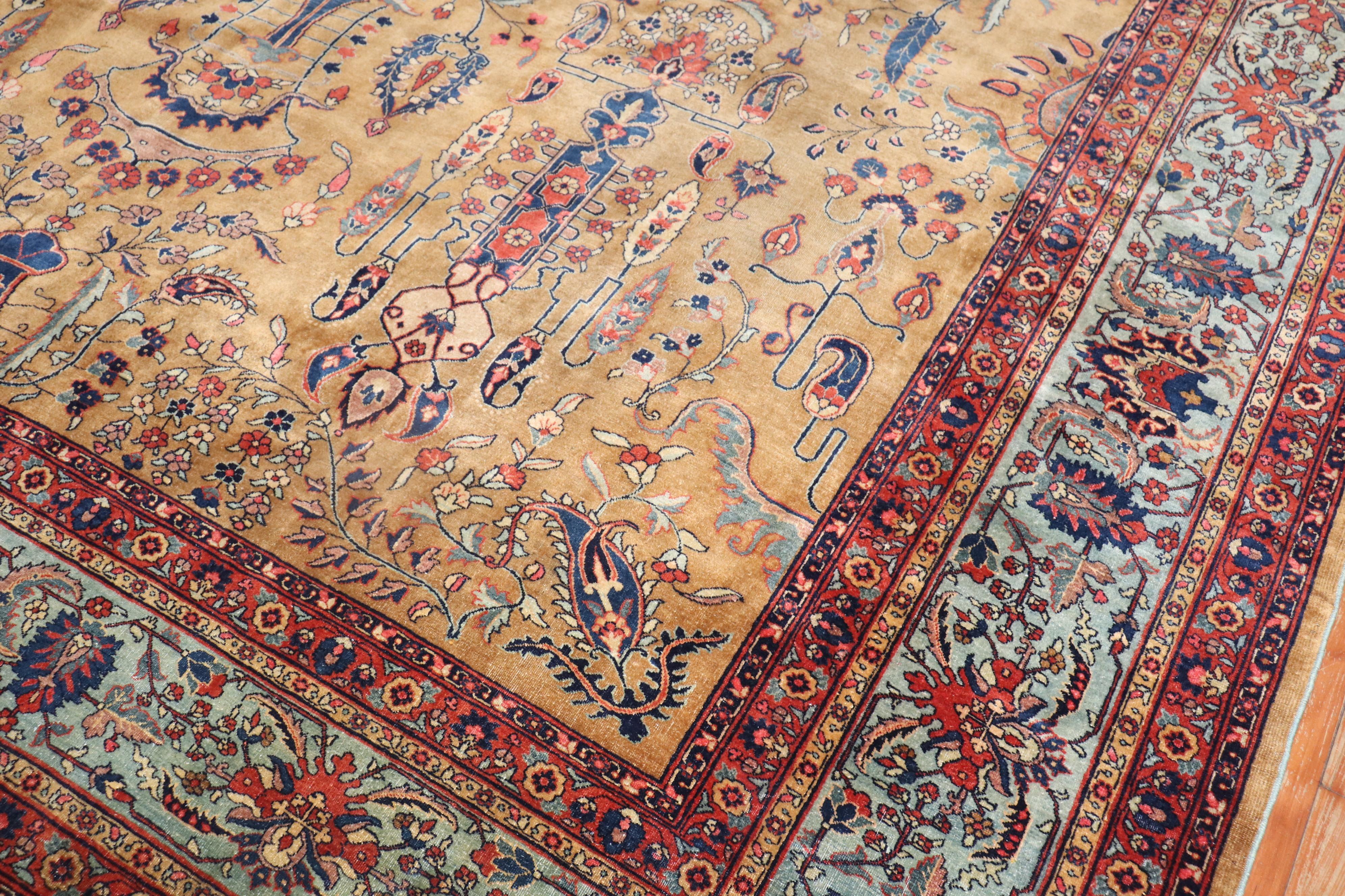 Antique Persian Sarouk Ferahan Rug 4
