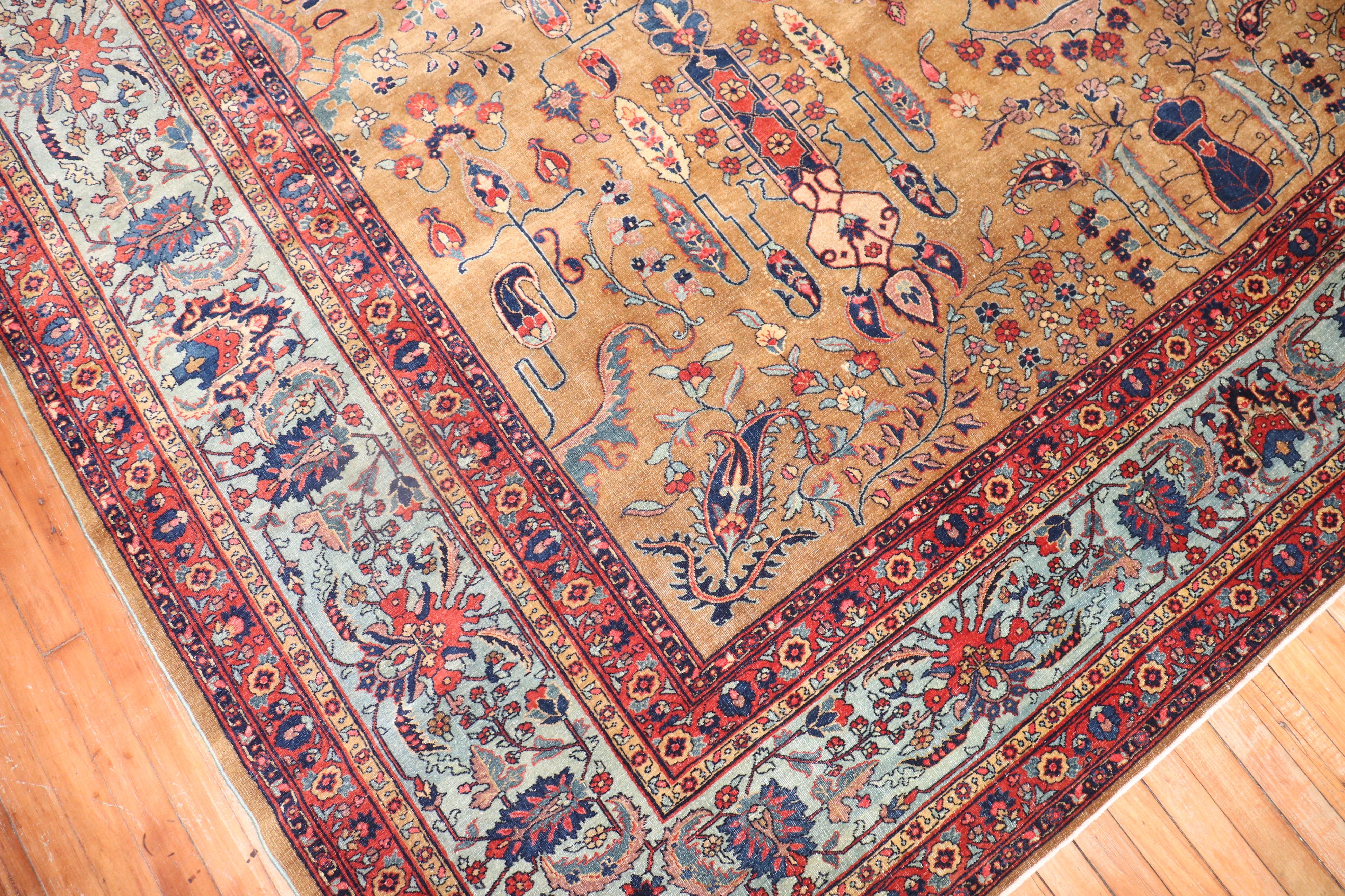 Wool Antique Persian Sarouk Ferahan Rug