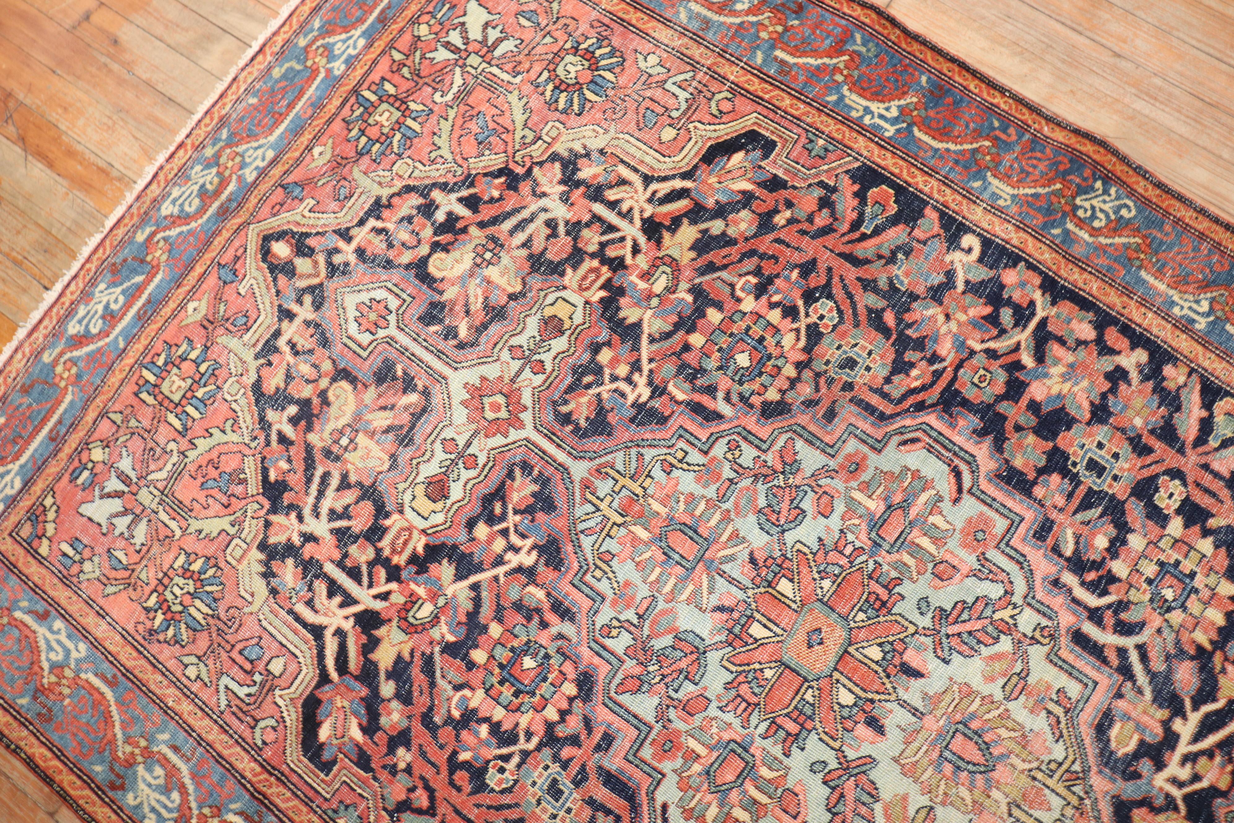 Antique Persian Sarouk Fereghan Rug For Sale 1