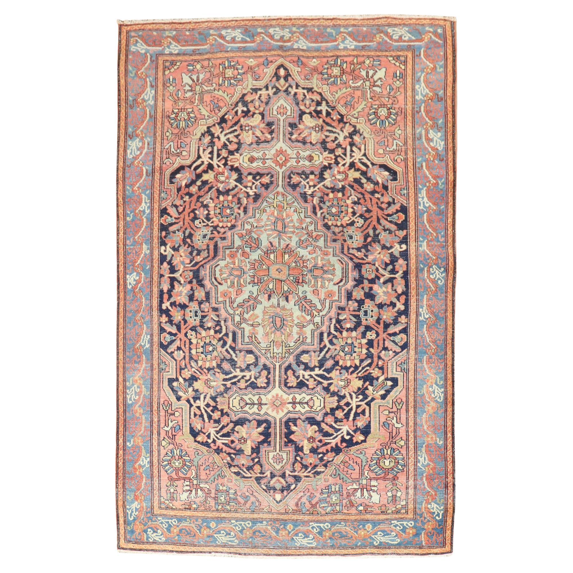 Antiker persischer Sarouk Fereghan Teppich