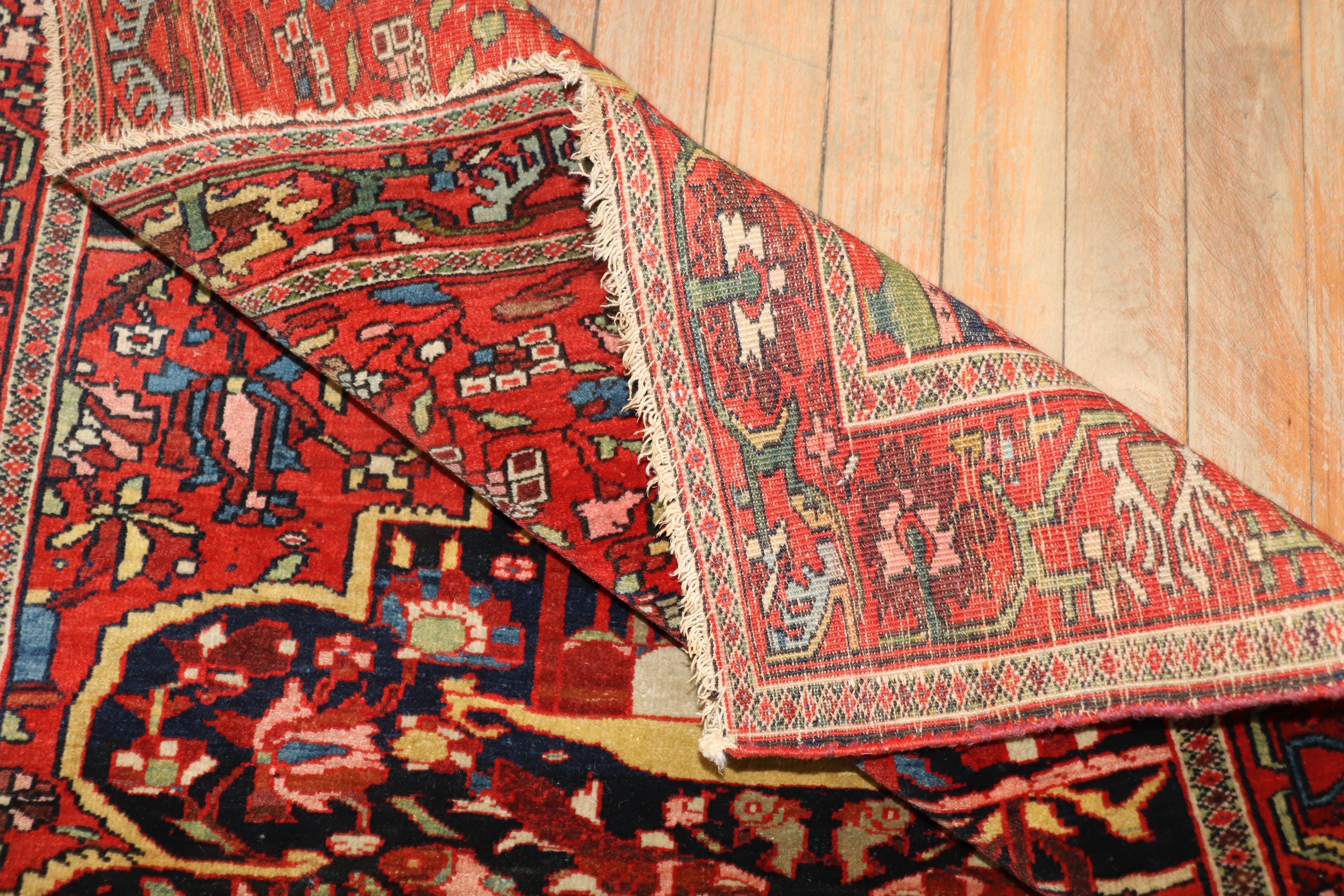 Antiker persischer Sarouk Ferehan-Schachtelteppich im Angebot 3