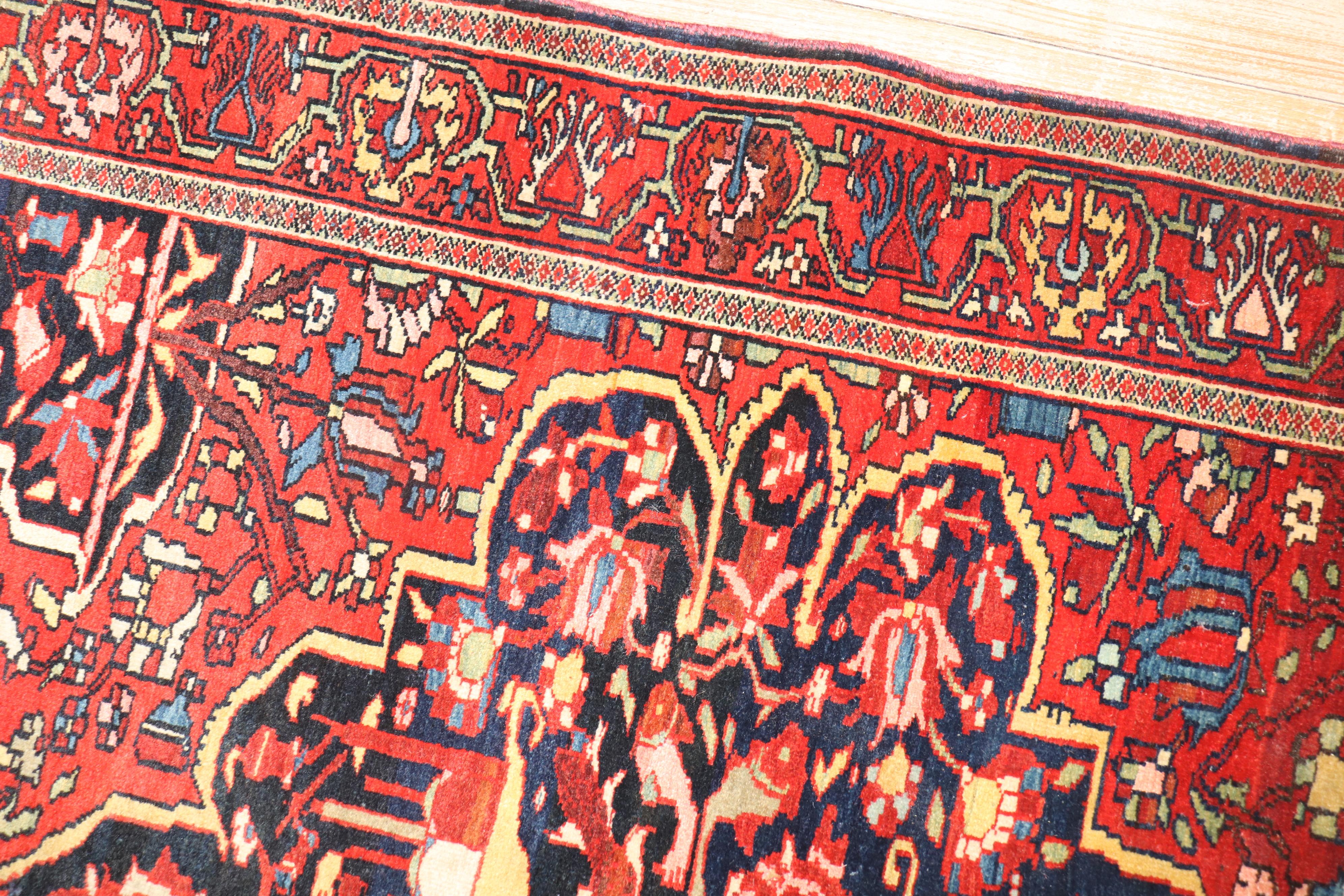 Antiker persischer Sarouk Ferehan-Schachtelteppich (Wolle) im Angebot