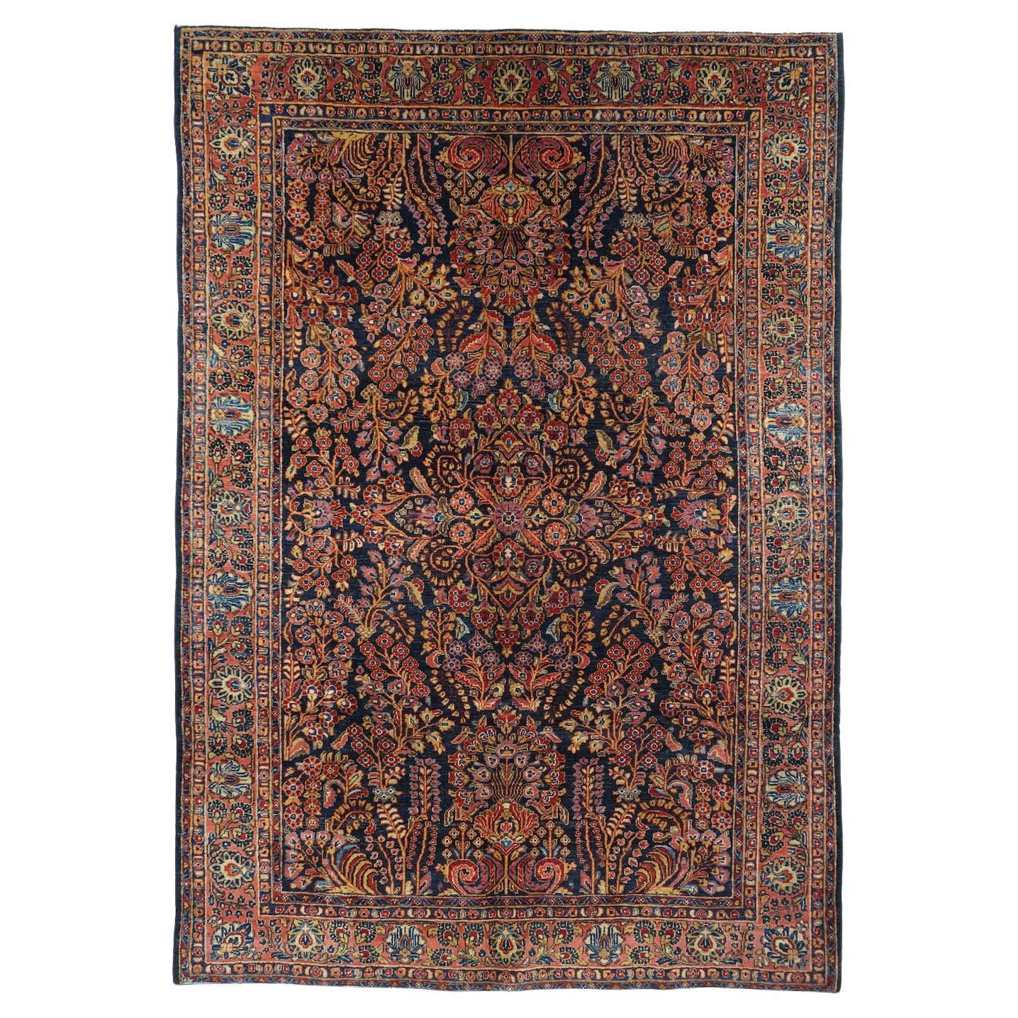 Antique Persian Sarouk For Sale