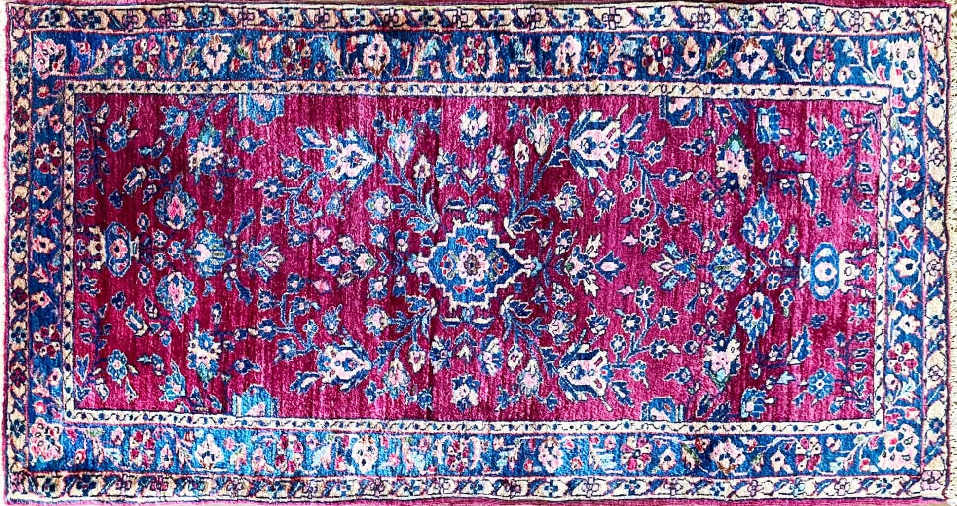 Antiker persischer Sarouk- Mohajeran-Teppich, um 1920 (Sarouk Farahan) im Angebot