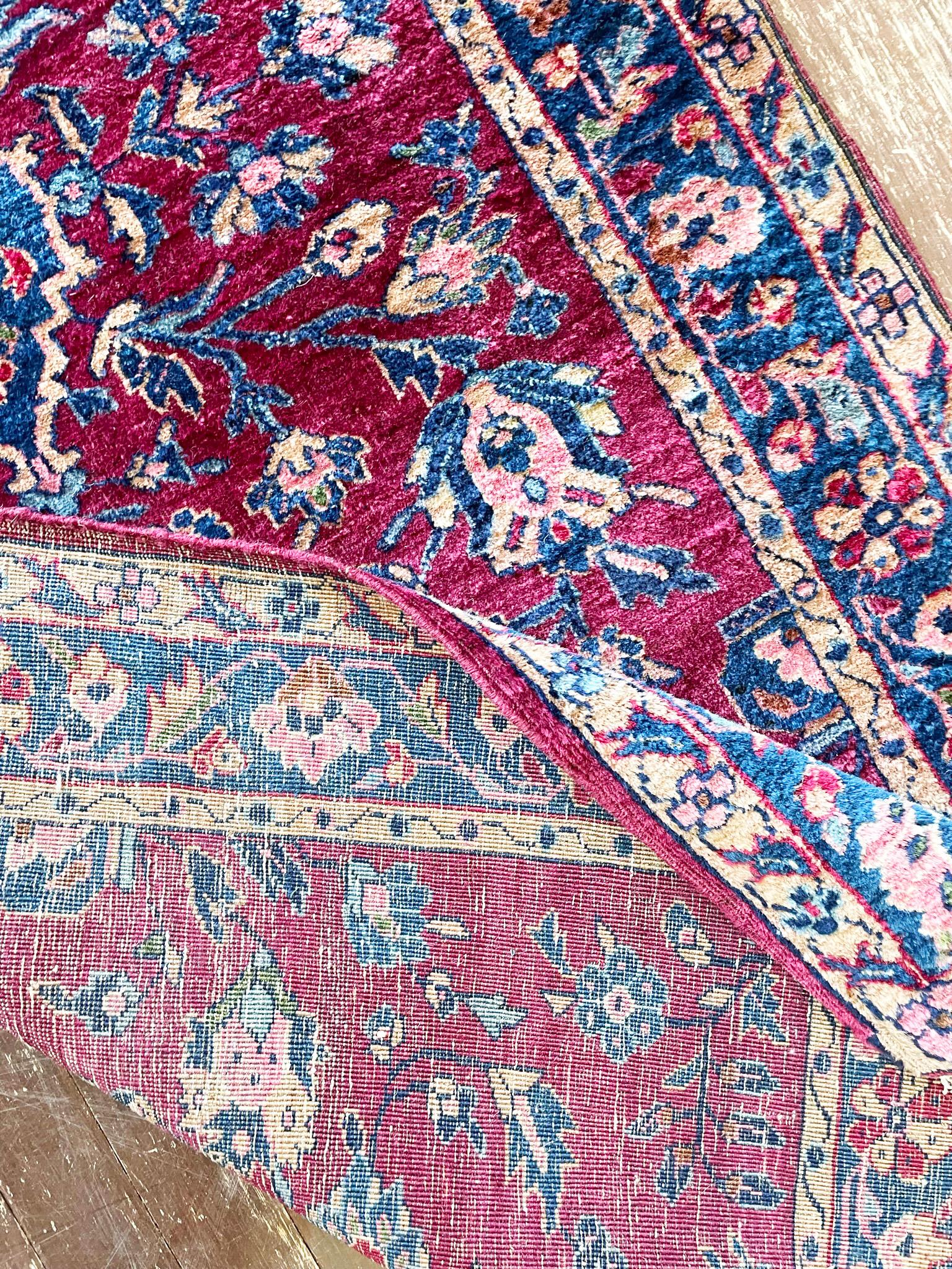 Antiker persischer Sarouk- Mohajeran-Teppich, um 1920 im Angebot 1