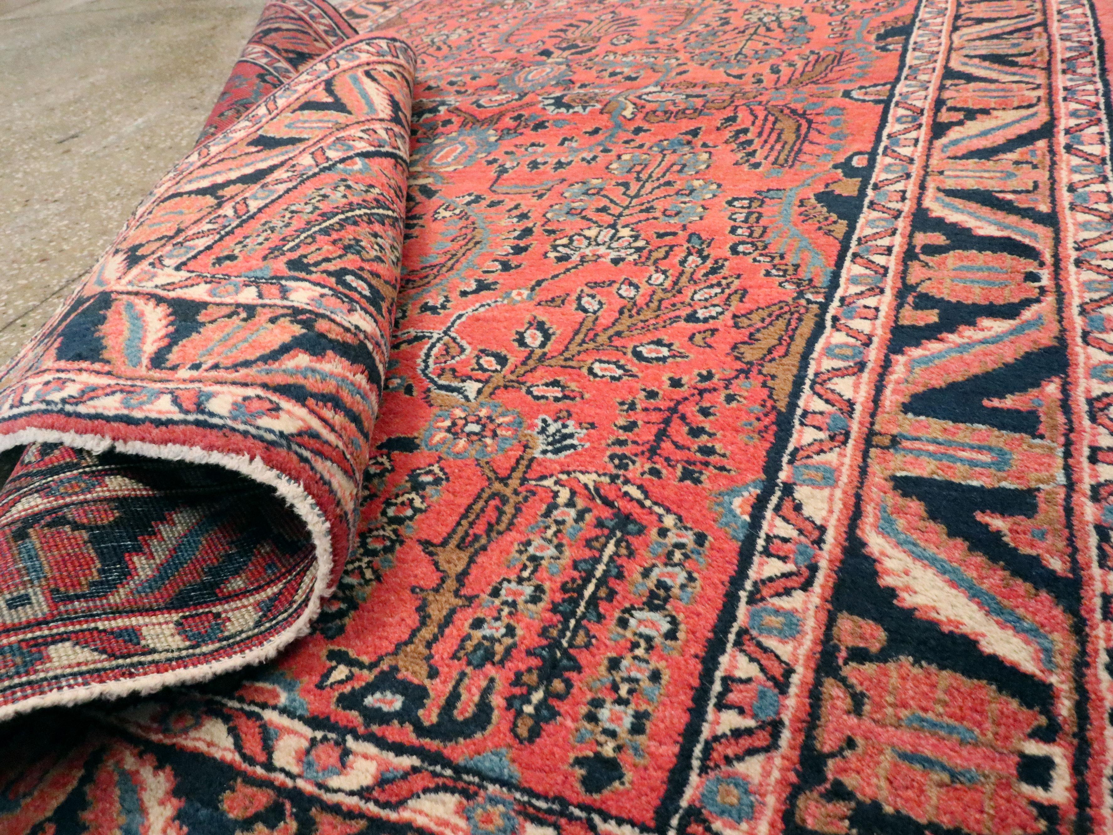 Antique Persian Sarouk Mohajeran Rug 1