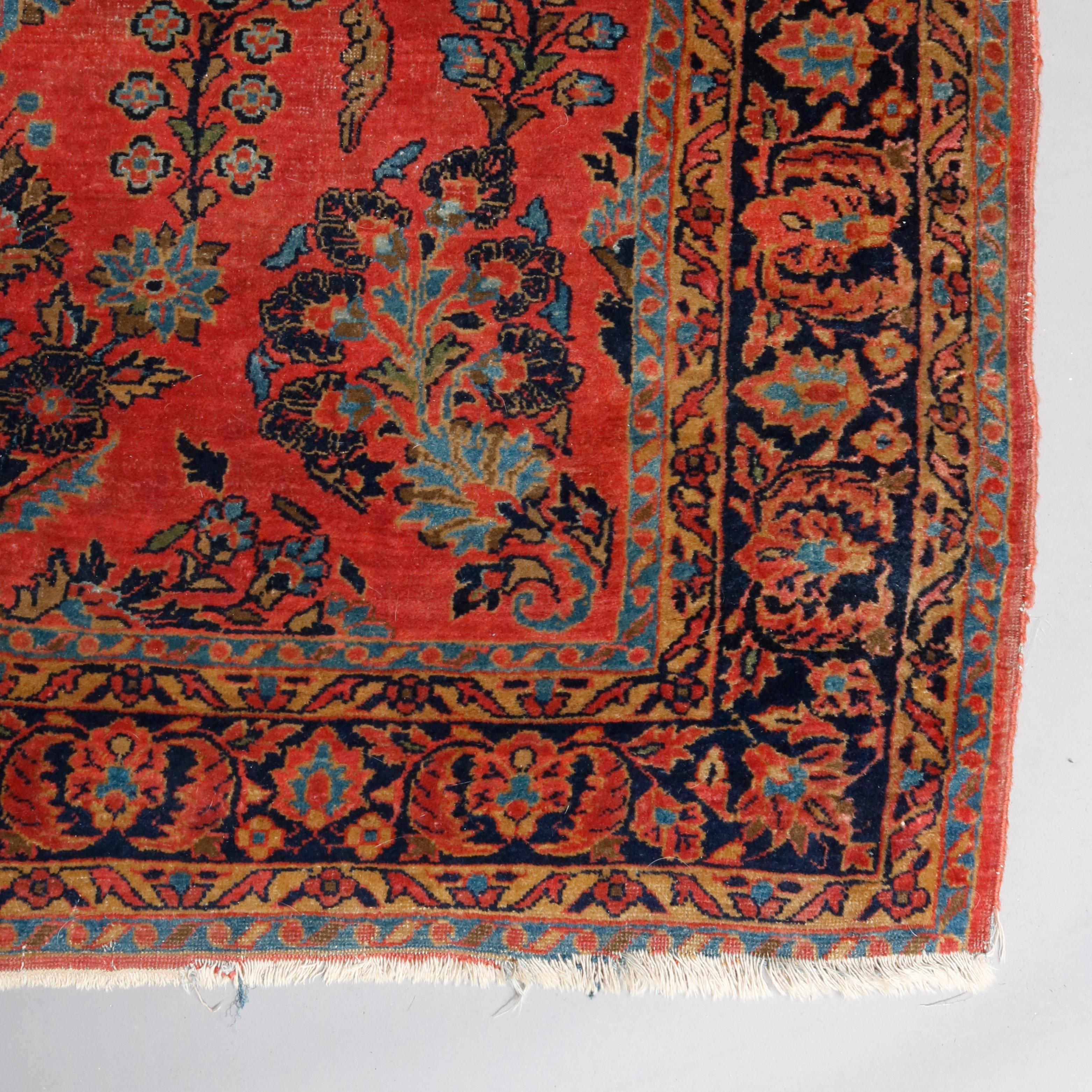 Antique Persian Sarouk Oriental Rug, circa 1920 5
