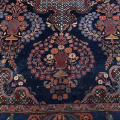 Antique Persian Sarouk Oriental Wool Rug C1920