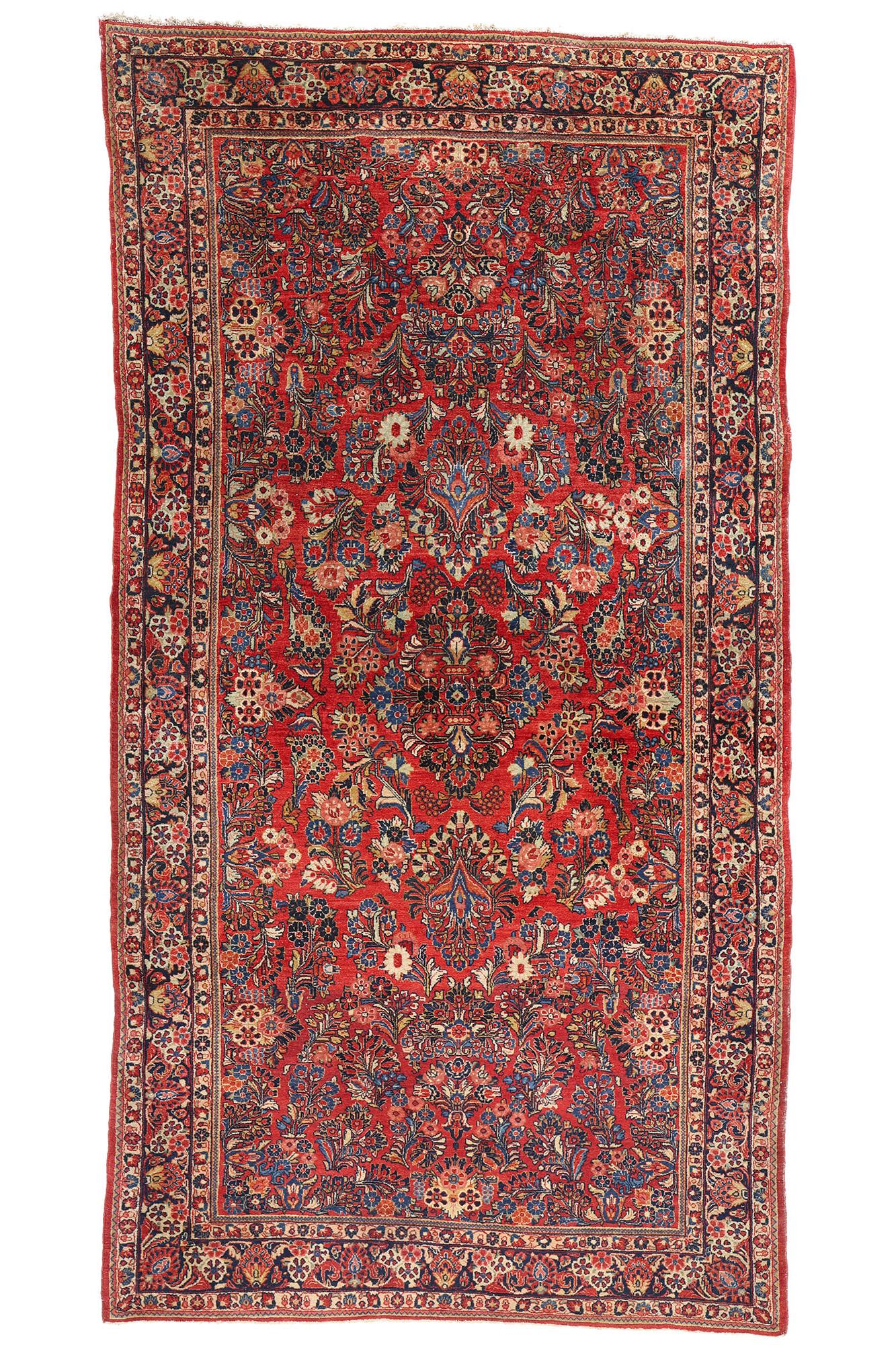 Tappeto Sarouk persiano antico, 06'02 x 11'07