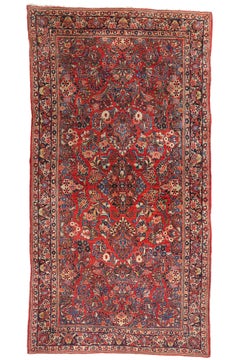 Antique Persian Sarouk Rug, 06'02 x 11'07