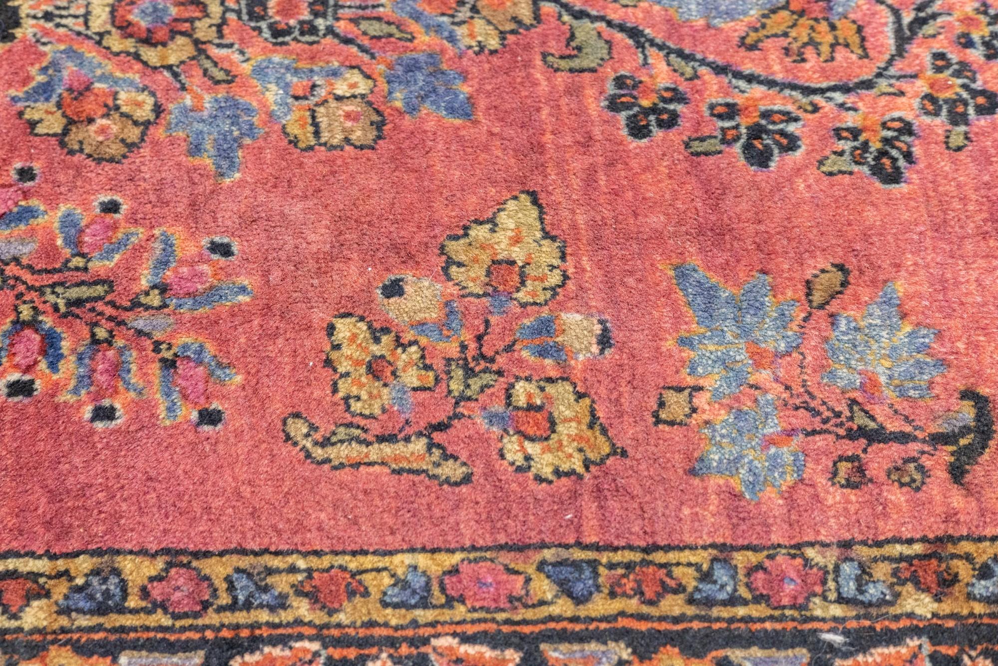 Antiker persischer Sarouk-Teppich aus Sarouk 1'11'' x 2'6'' (20. Jahrhundert) im Angebot