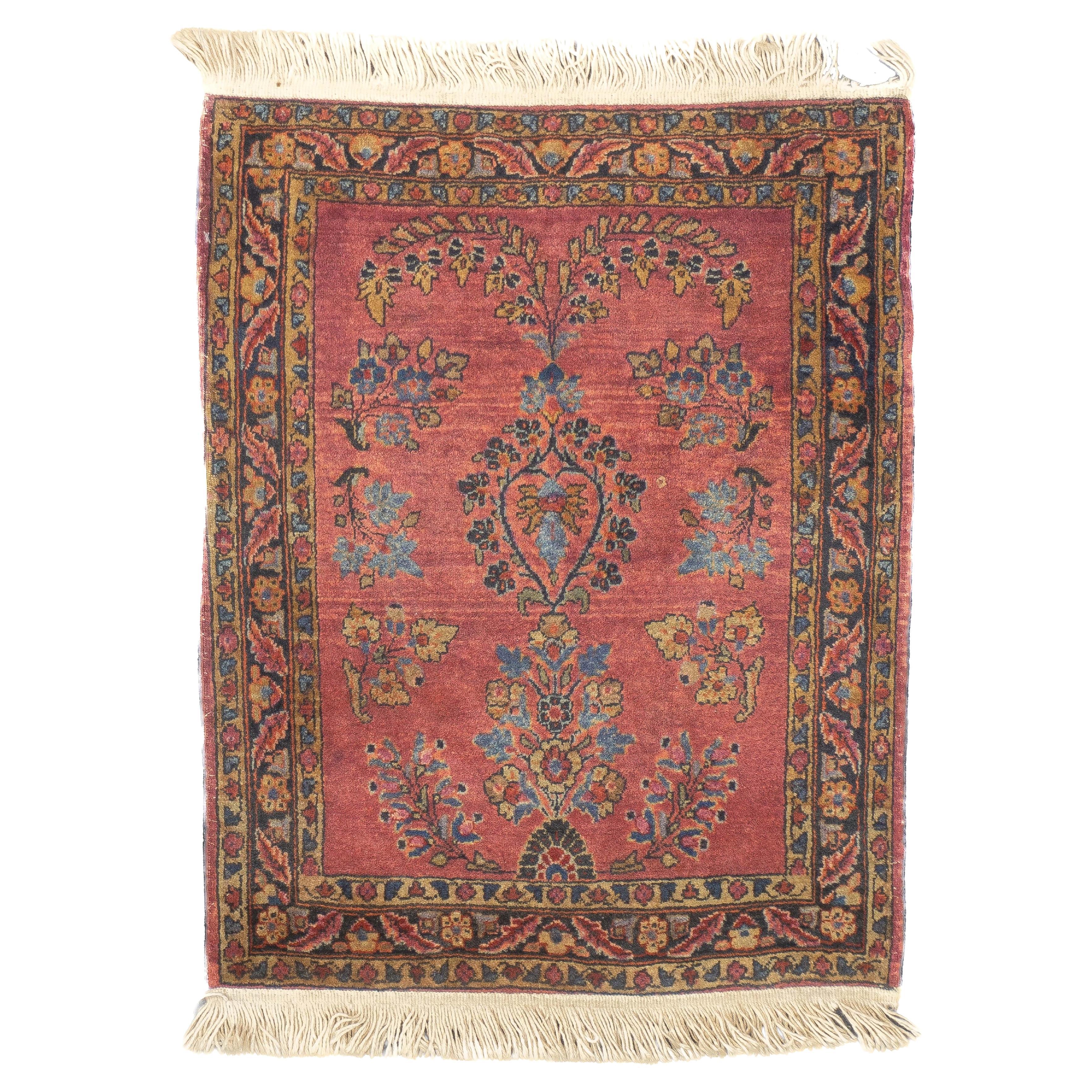 Antiker persischer Sarouk-Teppich aus Sarouk 1'11'' x 2'6''