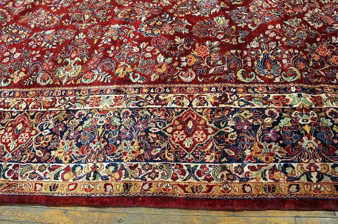 Antique Persian Sarouk Rug 11'. 4