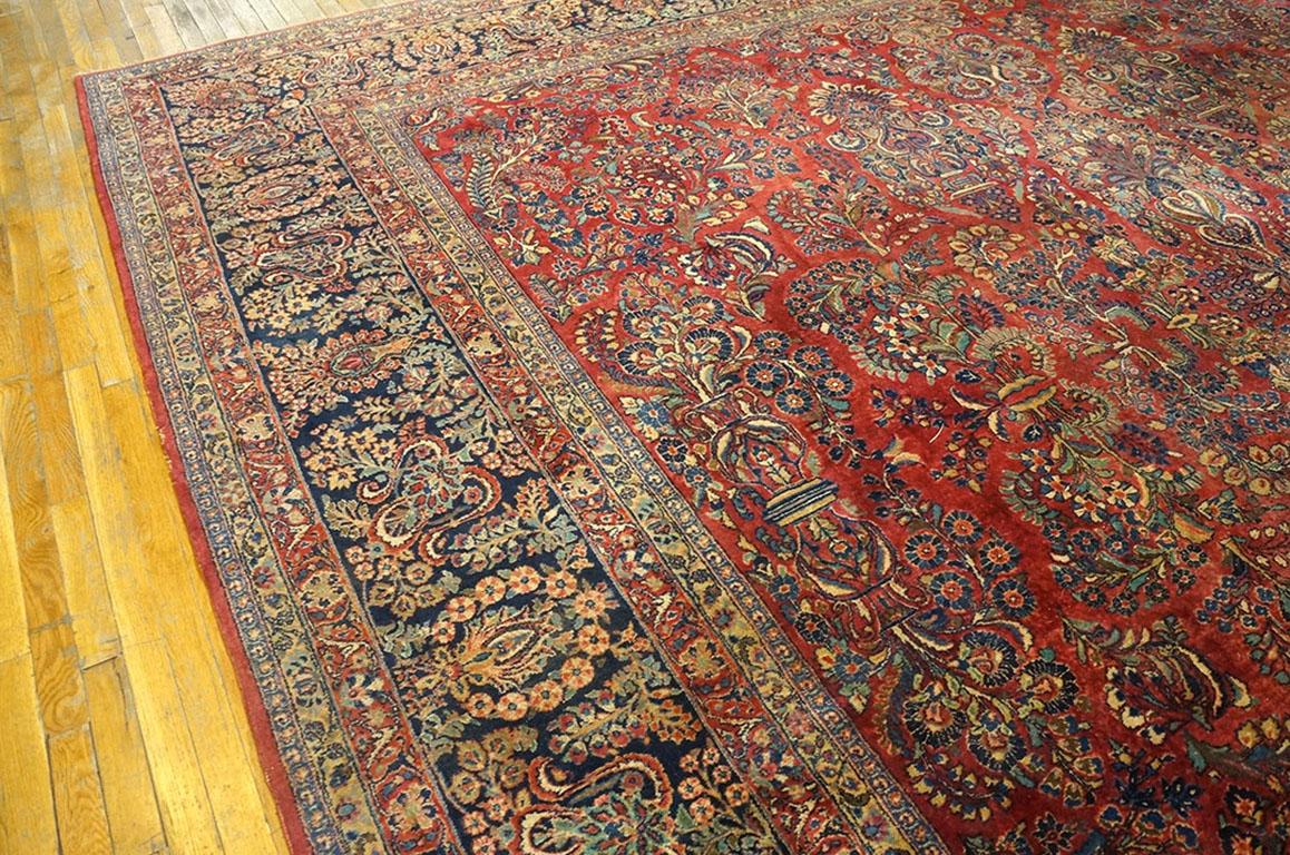 1920s Persian Sarouk Carpet ( 13' 8