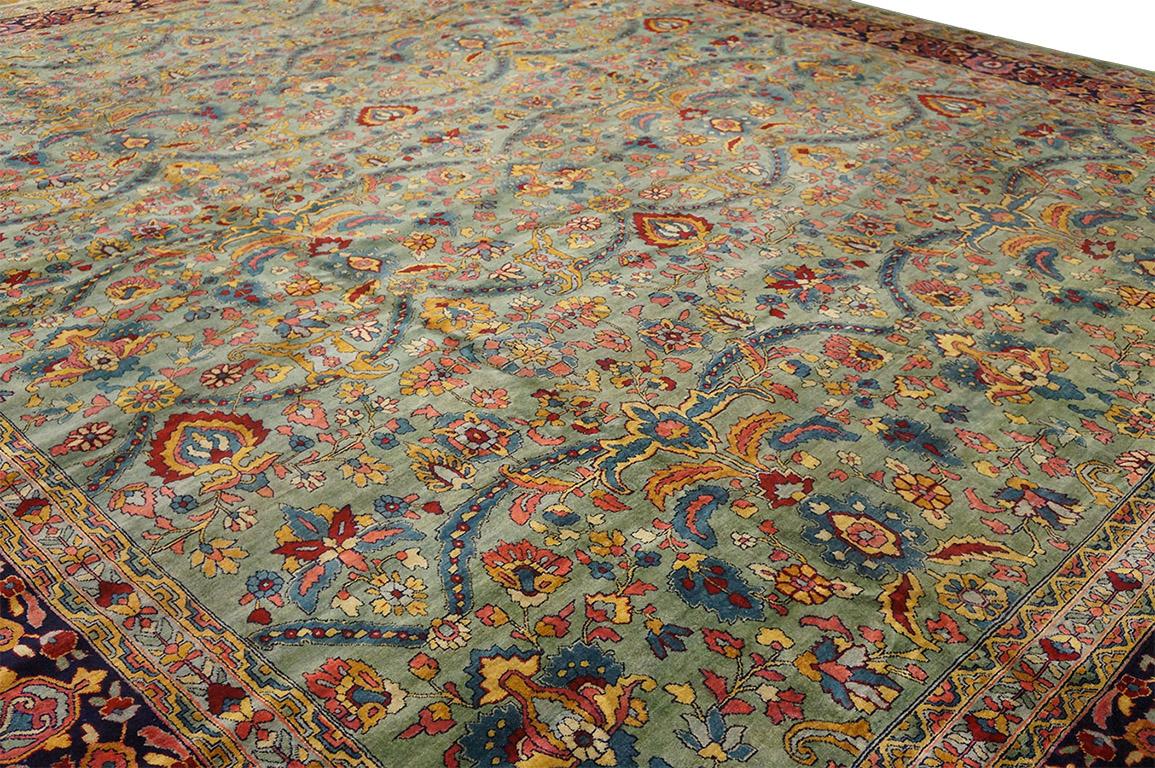 Early 20th Century Persian Sarouk Mohajeran Carpet (14'10