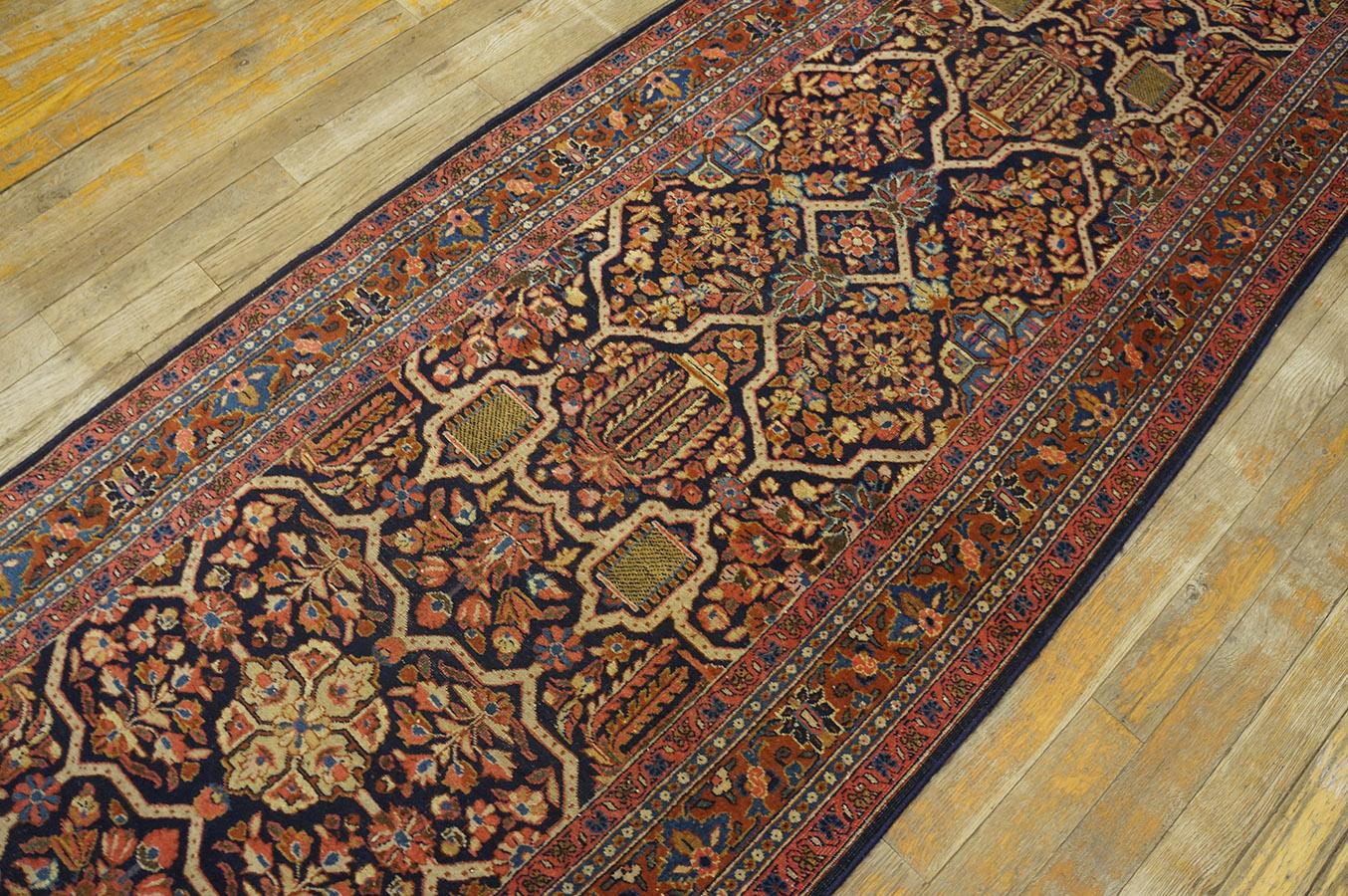 Antiker persischer Sarouk-Teppich 2' 7'' x 19' 0'' im Angebot 5
