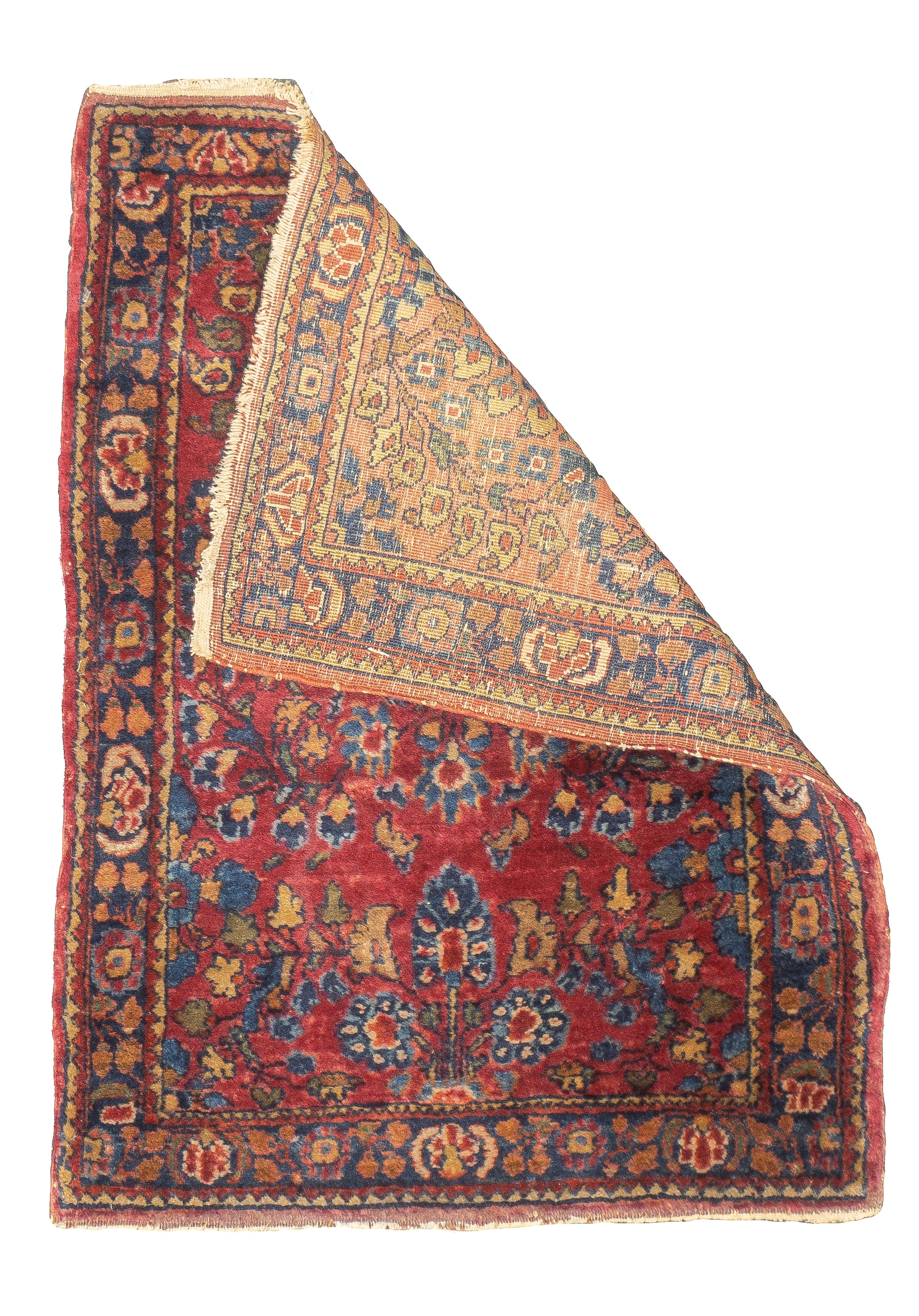 Antiker persischer Sarouk-Teppich 2'0