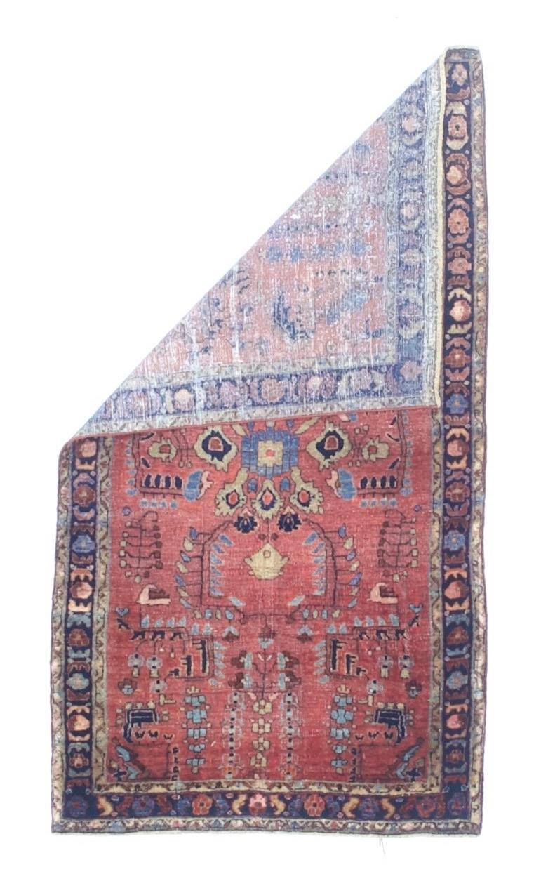 Antiker persischer Sarouk-Teppich 2'8