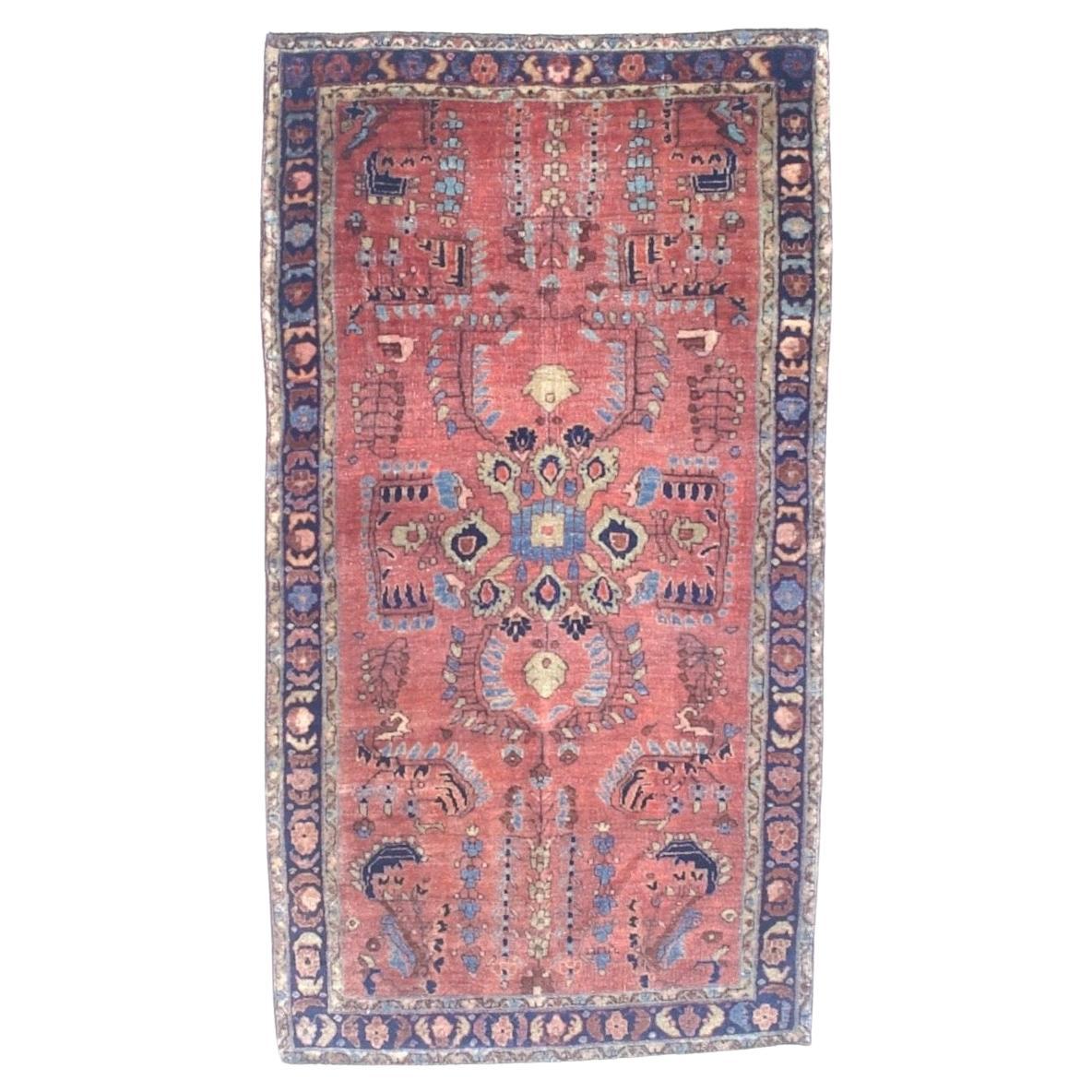 Antique Persian Sarouk Rug 2'8" x 5’0"
