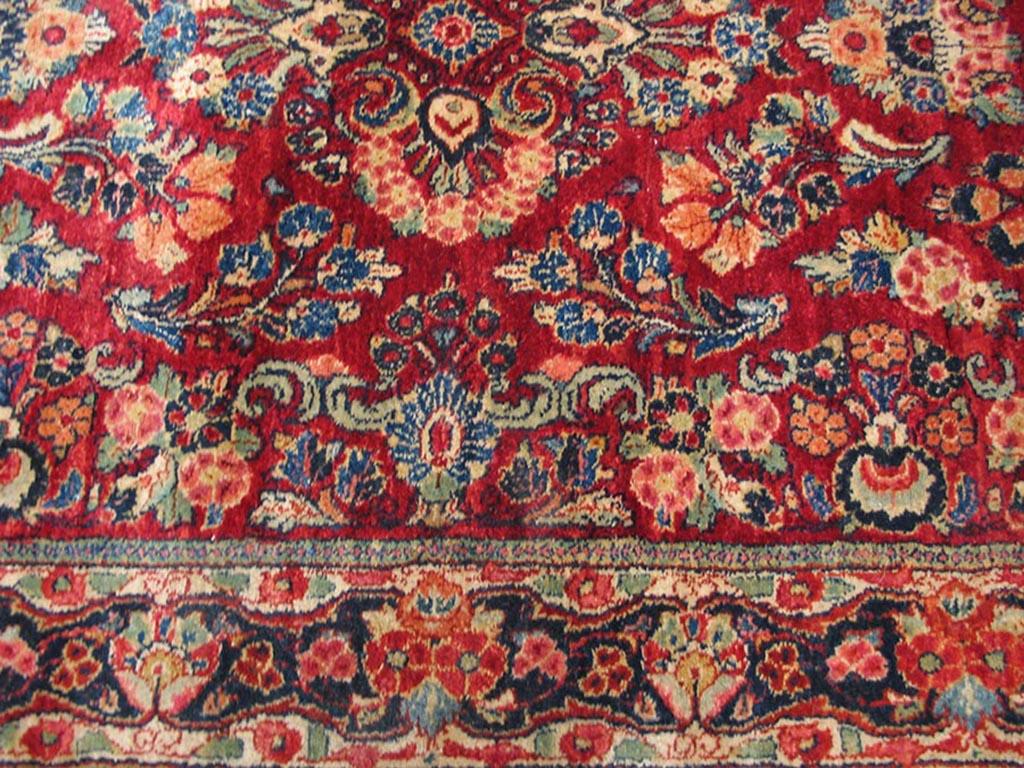 Wool Antique Persian Sarouk Rug For Sale