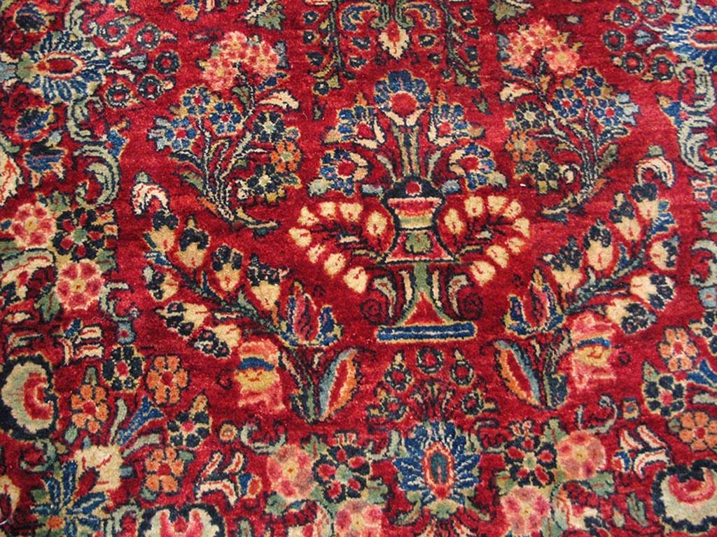 Antiker persischer Sarouk-Teppich (Wolle) im Angebot