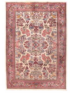 Antique Persian Sarouk Rug 5'8'' x 8'2''