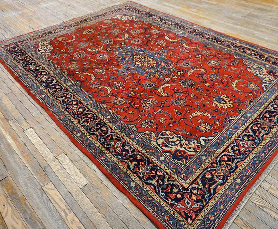 Antiker persischer Sarouk-Teppich 6''10 x 10''0 (Frühes 20. Jahrhundert) im Angebot