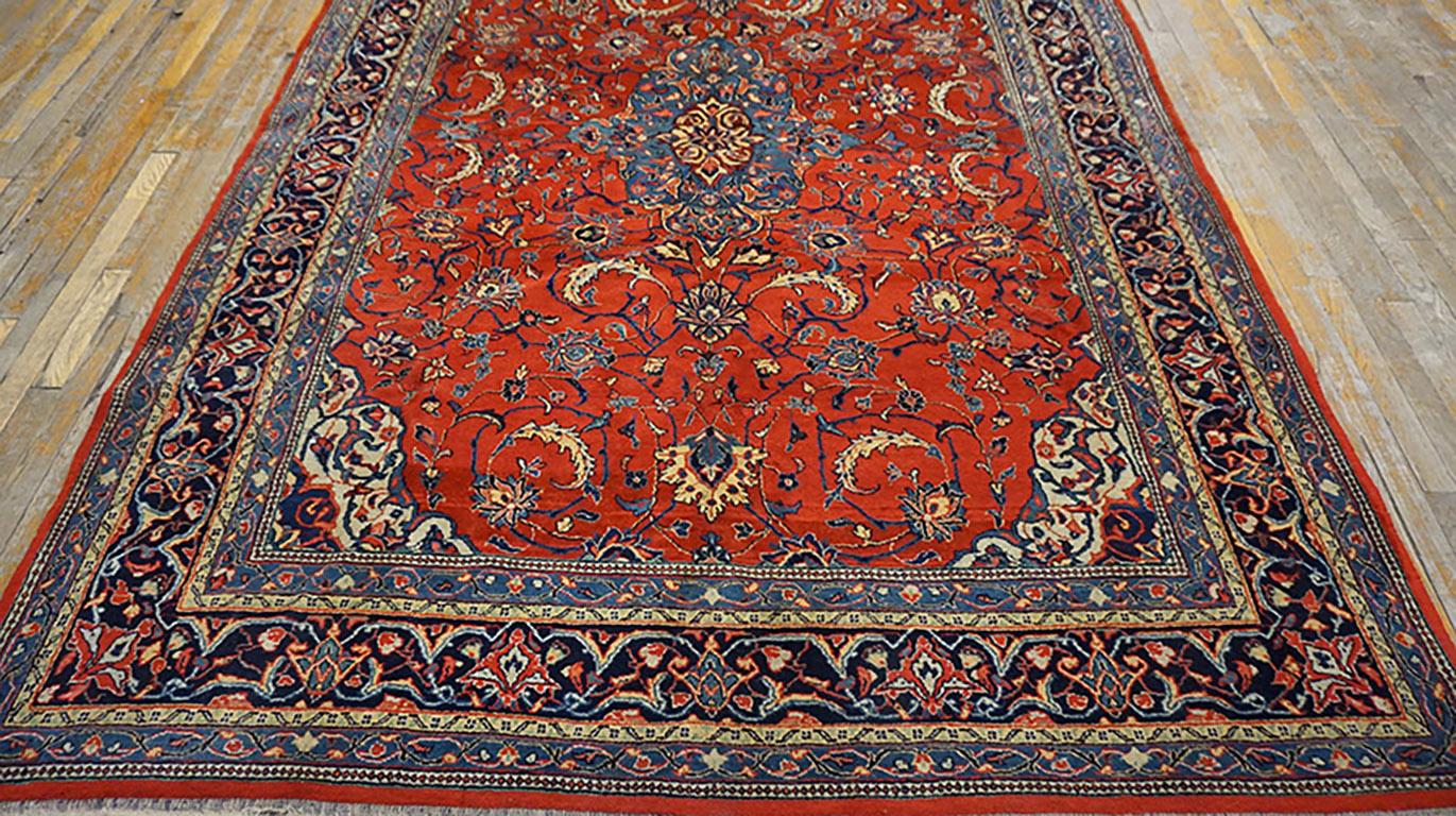 Antiker persischer Sarouk-Teppich 6''10 x 10''0 (Wolle) im Angebot