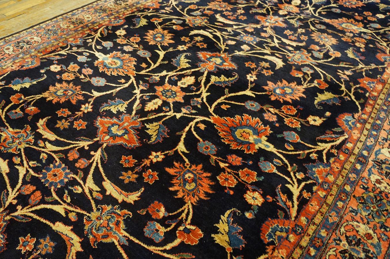 Antique Persian Sarouk Rug 7' 6'' x 15' 2'' For Sale 8