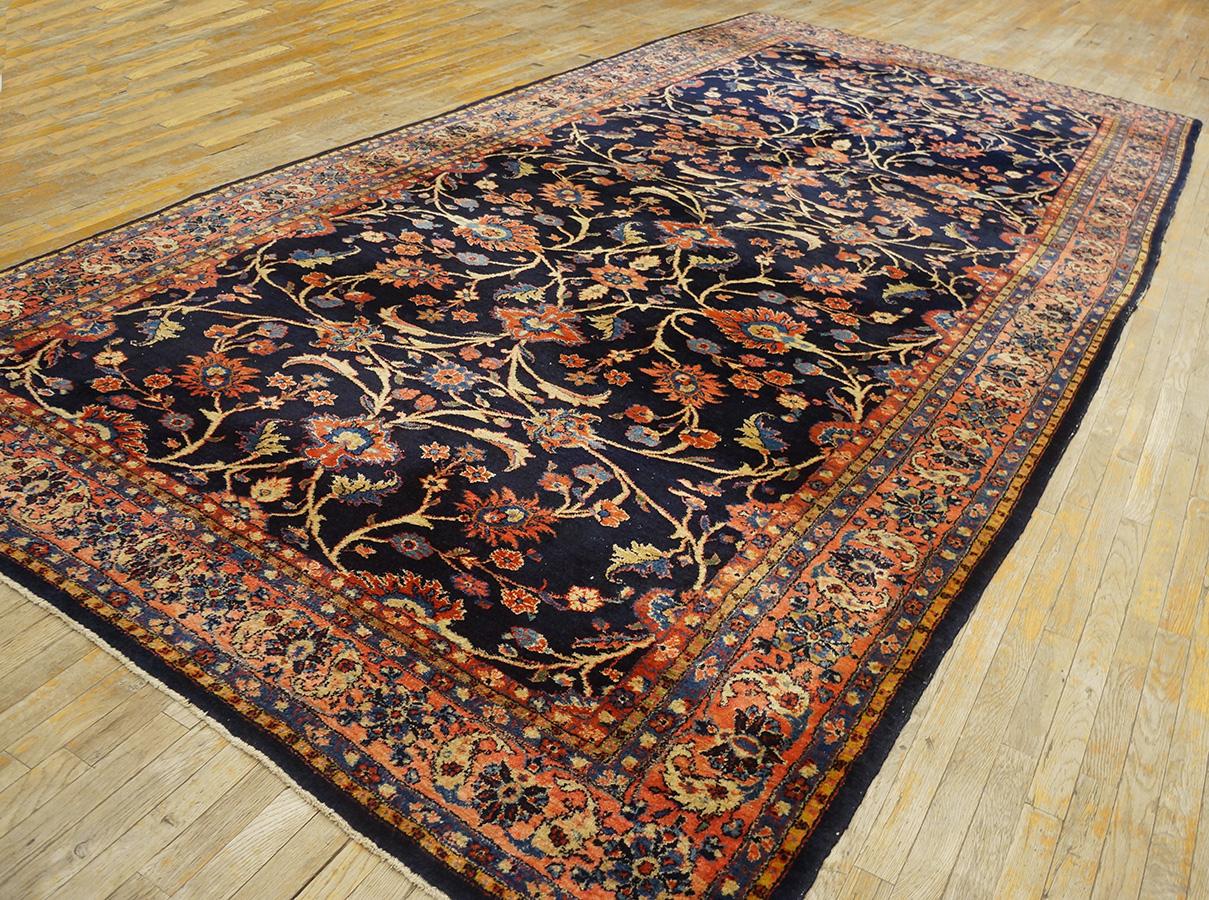 Wool Antique Persian Sarouk Rug 7' 6'' x 15' 2'' For Sale