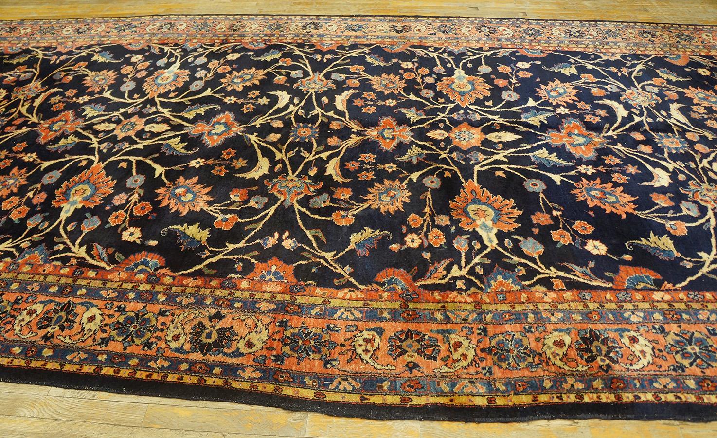 Antique Persian Sarouk Rug 7' 6'' x 15' 2'' For Sale 3