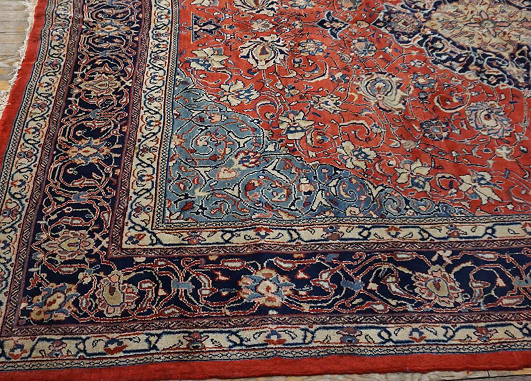 Hand-Knotted Mid 20th Century Persian Sarouk Carpet ( 7'9