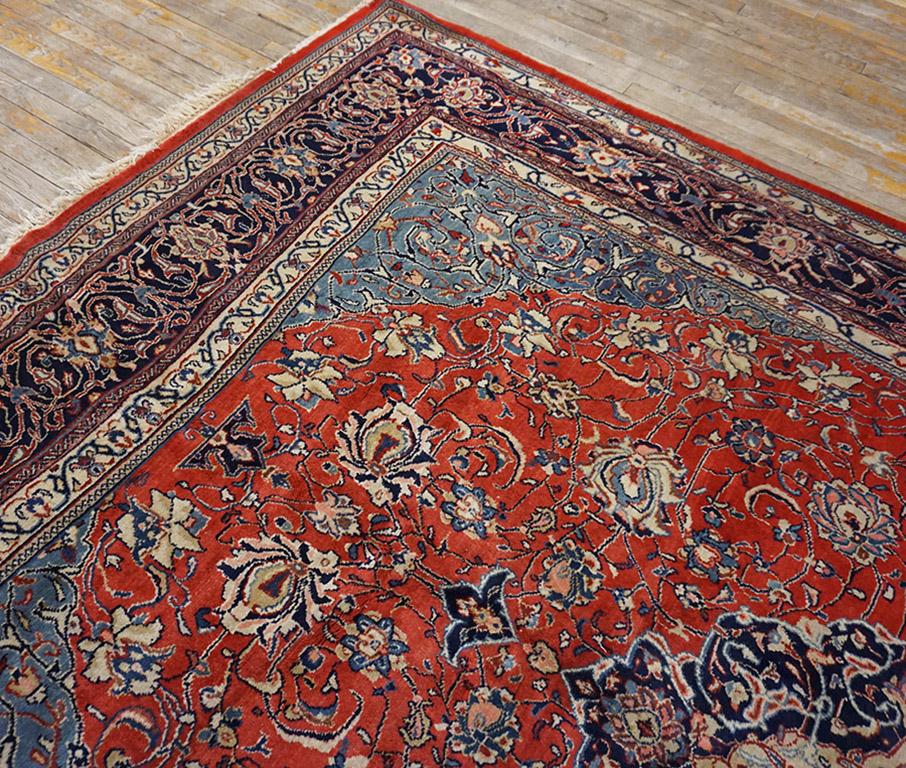 Wool Mid 20th Century Persian Sarouk Carpet ( 7'9