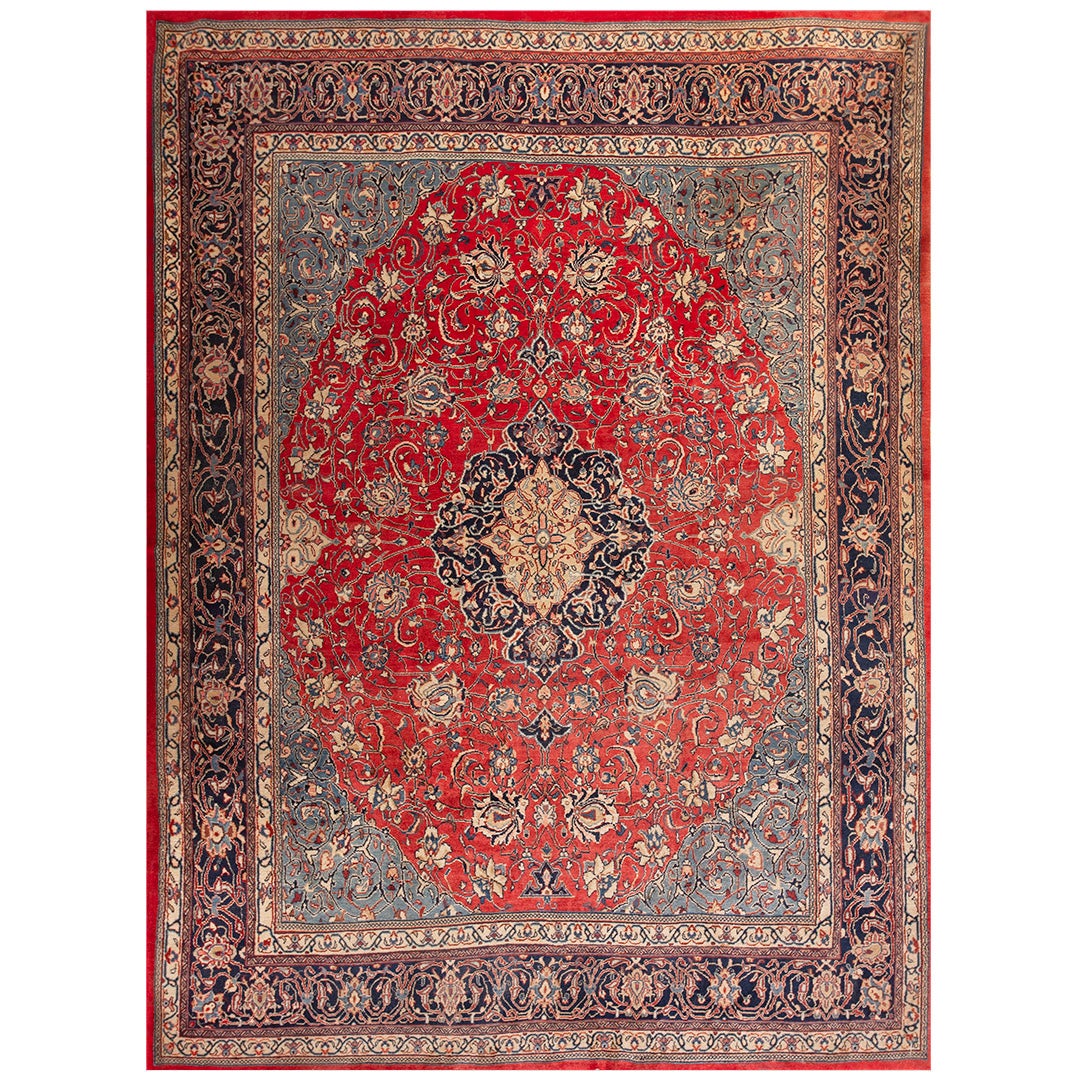 Mid 20th Century Persian Sarouk Carpet ( 7'9"x 10'6" - 236 x 320 ) For Sale