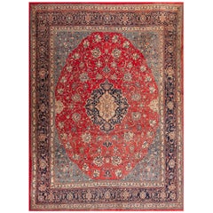 Vintage Mid 20th Century Persian Sarouk Carpet ( 7'9"x 10'6" - 236 x 320 )
