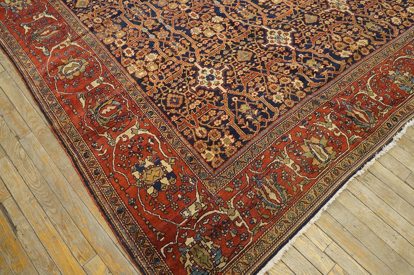 Late 19th Century Persian Sarouk Farahan Carpet ( 8' 4